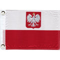 Usflagking Polish Boat Flag With Eagle 11X15 Inches