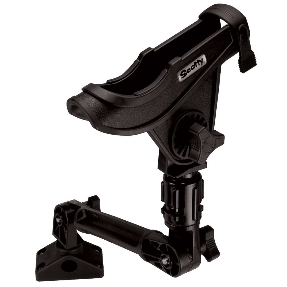 Scotty 0388-Bk Gear-Head Mount Kit Baitcaster Rod Hldr W/0429& W/ 0241L,Blk