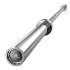 Papababe Olympic Bar 7-Foot Solid Chrome Barbell Weights Lifting Power Lifting (2-Inch)