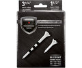 Maxfli Performance Series Low Resistance 3.25'' & 1.5'' White Golf Tees - 50 Pack