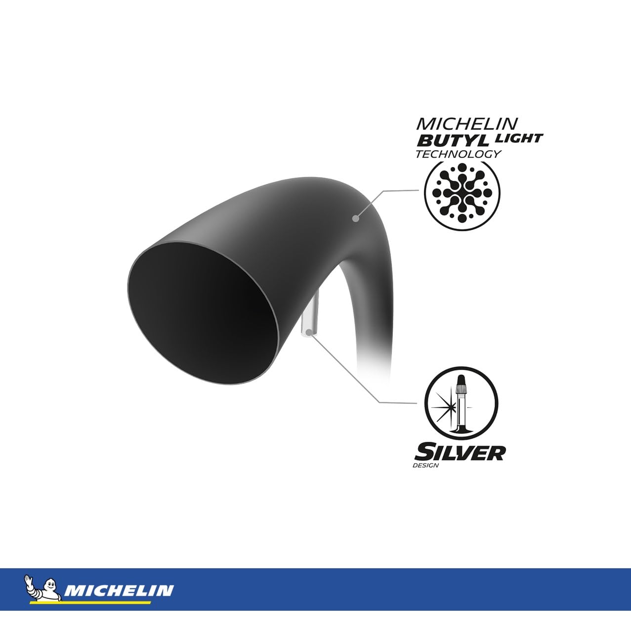Michelin A3 Airstop Front Or Rear City Bike Tire Tube, 3547 X 622635, 40Mm
