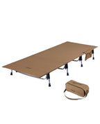 Iclimb Super Easy Assemble Folding Cot Ultralight Compact Heavy Duty With Carry Bag For Adults Camping Backpacking (Brown)