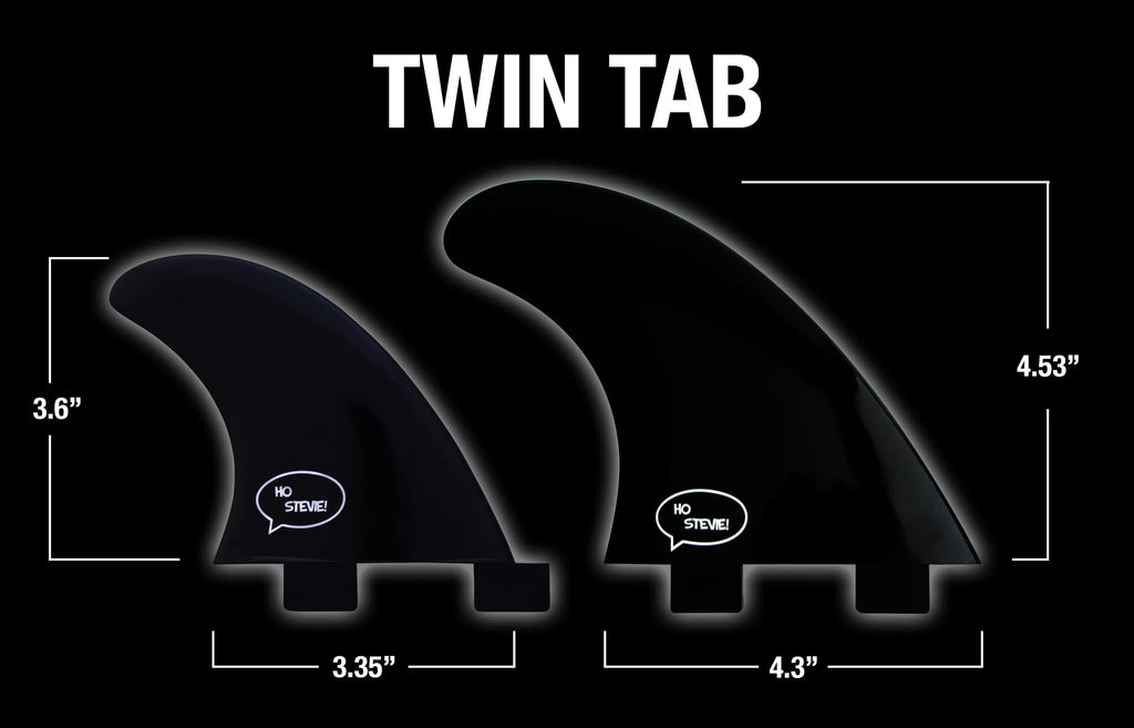 Ho Stevie! Frp Quad (4) Surfboard Fins - Stronger Than Regular Nylon Fins - Includes Fin Bag, Screws, Wax Comb And Fin Key (Blac