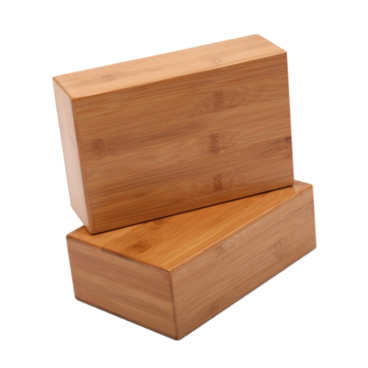 KOMBIUDA 1pc Natural Brick Smooth Surface Wooden Block for Yoga Practice Training and Meditation Lightweight and Portable Fitnes