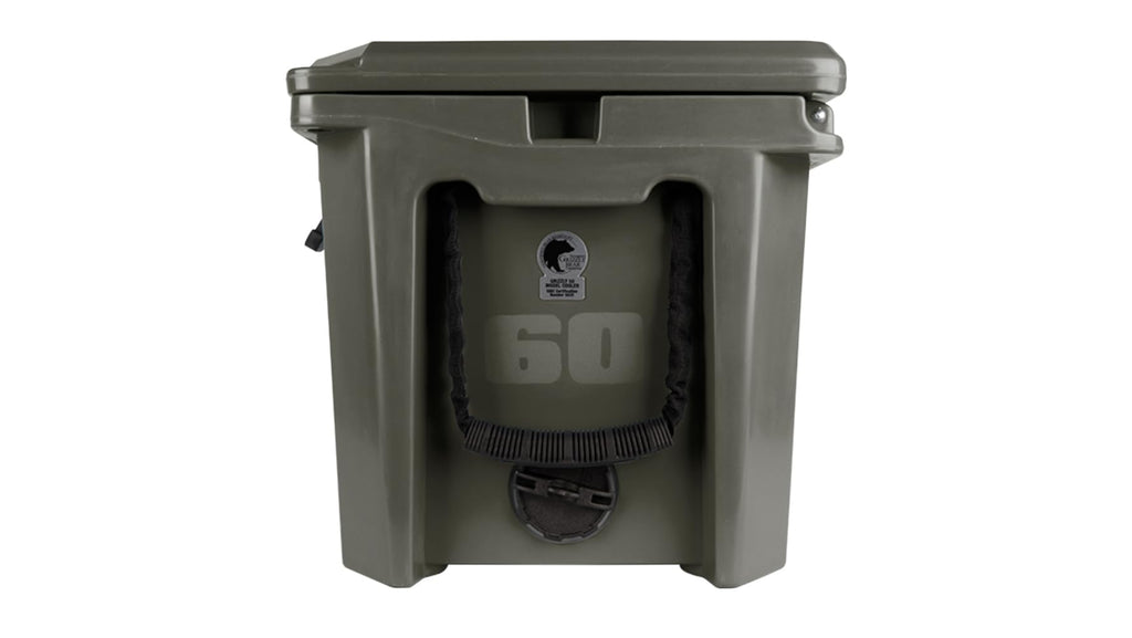 Grizzly 60 Cooler  60 Qt Ice Chest Durable Rotomolded Insulated  Made In Usa  Warranty For Life  For Beach Boat Camping Fishing