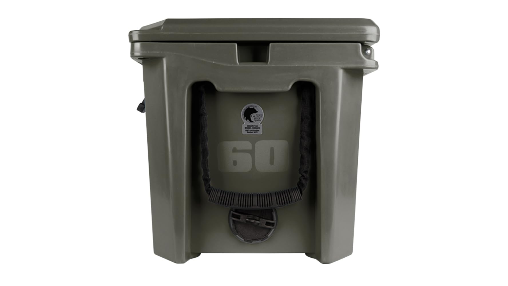 Grizzly 60 Cooler  60 Qt Ice Chest Durable Rotomolded Insulated  Made In Usa  Warranty For Life  For Beach Boat Camping Fishing