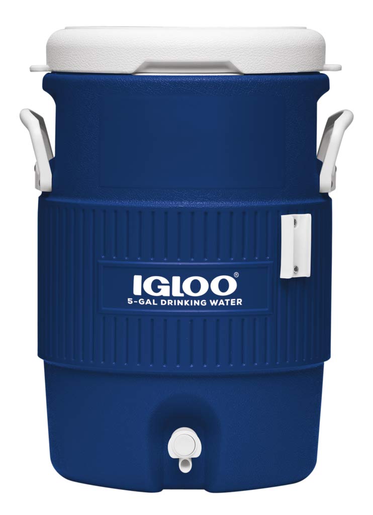 Igloo Seat Top Beverage Cooler With Cup Dispenser (5-Gallon, Ocean Blue)