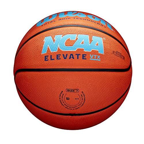 Wilson Ncaa Elevate Vtx Basketball - Size 6-28.5'', Orange/Blue
