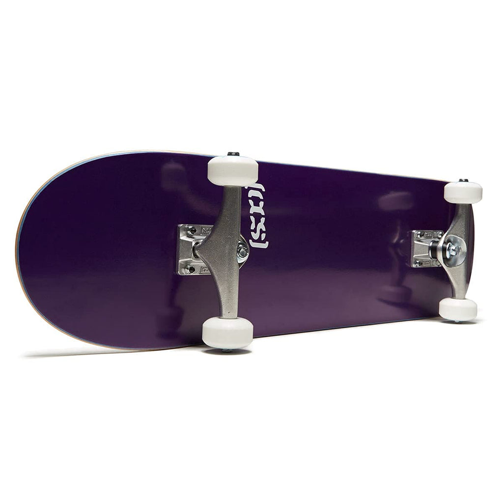 [Ccs] Logo Skateboard Complete Purple 7.00'' - Maple Wood - Professional Grade - Fully Assembled With Skate Tool And Stickers -