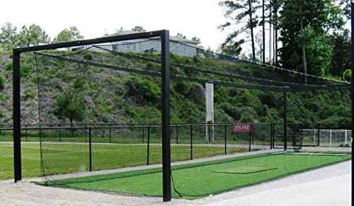 Lfs Sport Netting #42 Hdpe Batting Cage Net - 12' X 14' X 70'