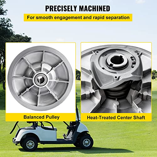 Vevor Golf Cart High Torque Driven Clutch For Club Car Ds & Precedent 1997 To Up Club Car 4-Cycle Gas Golf Cart Model, Silver