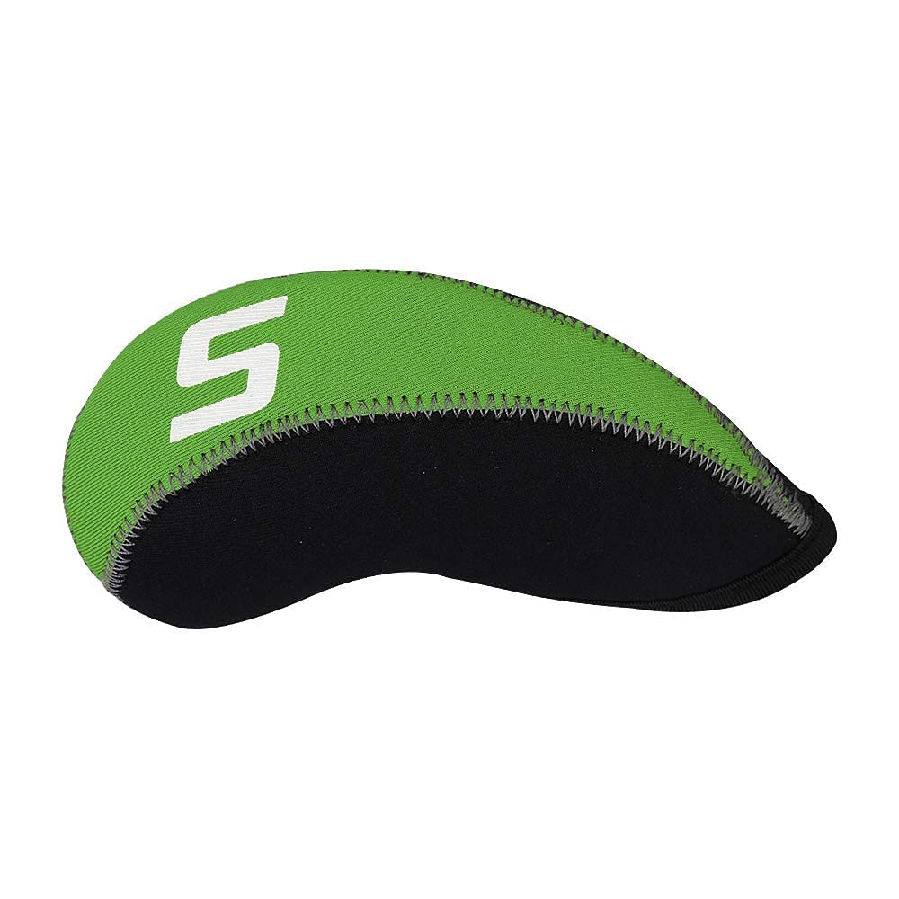 Green & Black 11Pcs/Set Neoprene Iron Headcover Set With Large No. For All Brands Callaway,Ping,Taylormade,Cobra Etc.