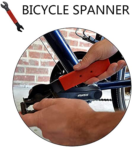 Pedal Wrench Double Sided Bicycle Pedal Removal 15/16/17Mm Bike Spanner Home Mechanic Pedal Repair Tool With Long Hand Comfortab