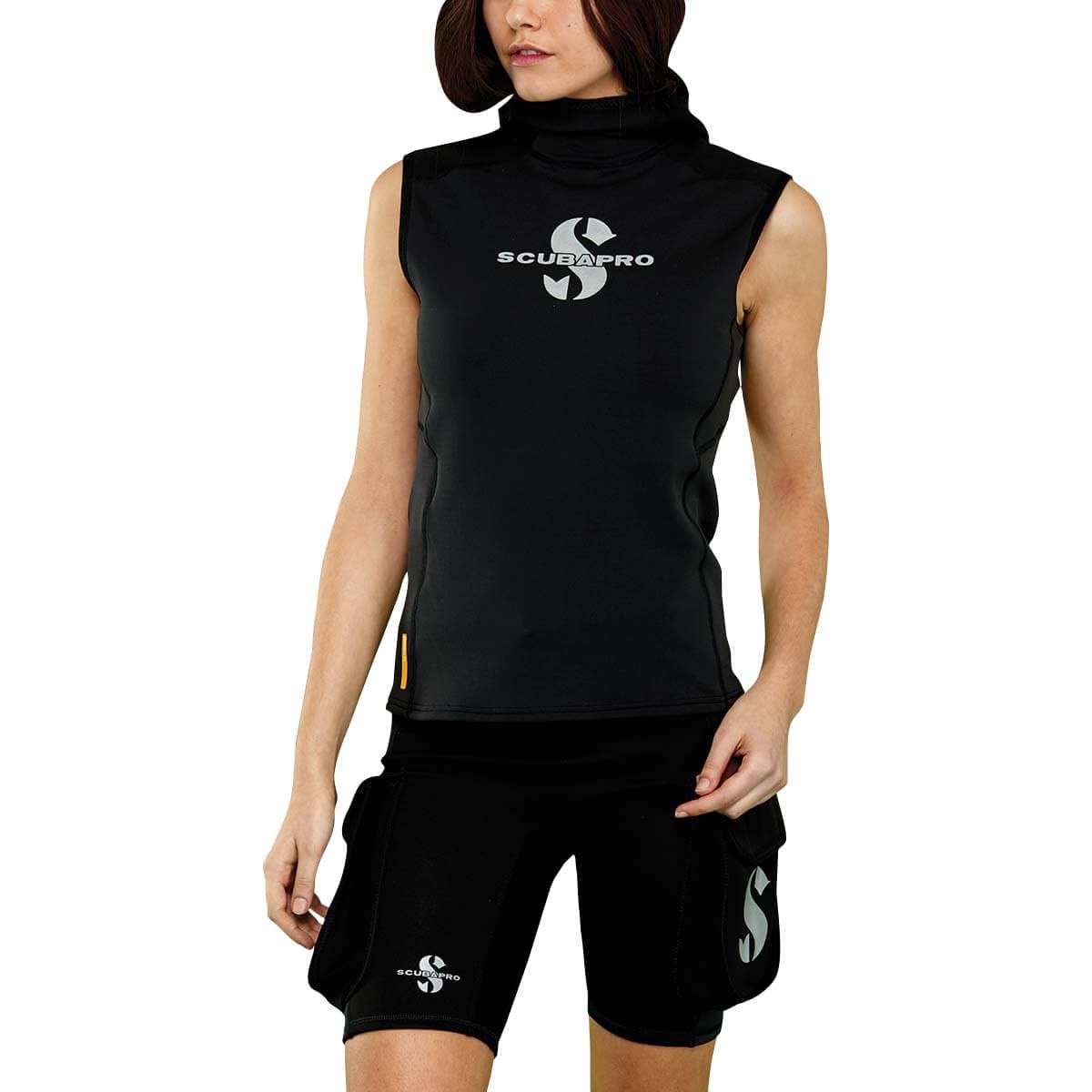Scubapro Women'S 1Mm Hybrid Hooded Diving Vest, Medium, Black
