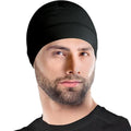 Skull Cap Helmet Liner & Running Beanie Hat  Winter Thermal Athletic Cycling & Ski Head Caps For Men  Fits Under Helmets. Blac