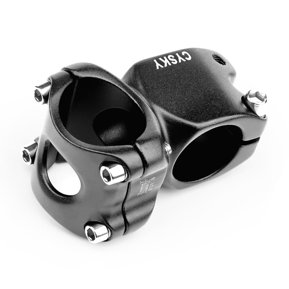 CYSKY 31.8 Bike Stem 35mm 7 Degree MTB Stem Ultra-Light for 31.8mm Handlebar Clamp 1-1/8 Steer Tube, Short Handlebar Stem for Mo