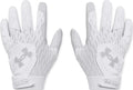 Under Armour Boys Clean Up T Ball Gloves, (100) White/Halo Gray/Halo Gray, One Size Fits Most