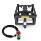 Concord 12 The Block Burner Single Propane Outdoor Burner. 100,000 Btu Great For Home Brewing, Camping, Tailgating, And More!