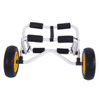 Kayak Cart Dolly Wheels Trolley - Kayaking Accessories Best For Beach Tires Transport Canoe Fishing Jon Boat Carrier Caddy Scupp