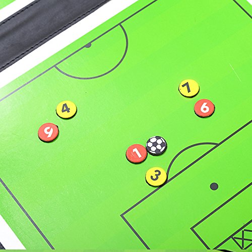 Soccer Coaching Board Soccer Coaches Clipboard Tactical Magnetic Board Kit With Dry Erase, Marker Pen And Zipper Bag (Football B