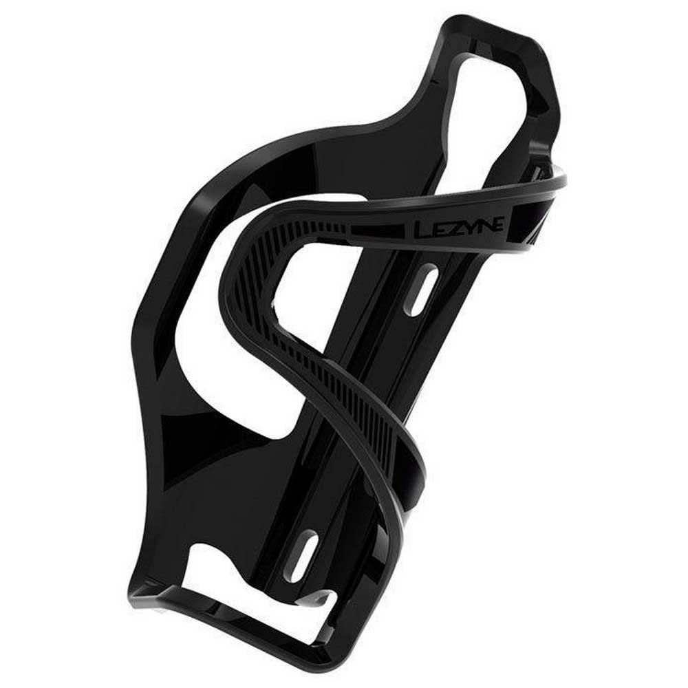 Lezyne Flow SL Side Load Road and Mountain Biking Water Bottle Cage, Left - Black