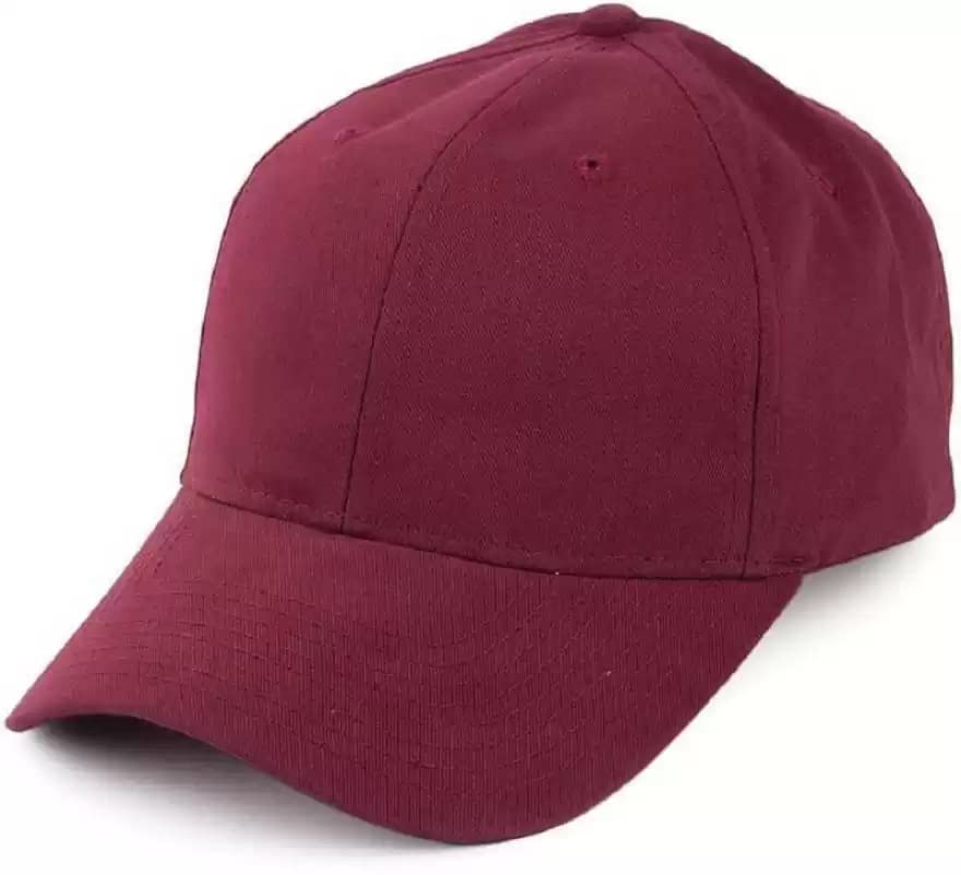 Selloria Acrylic Brand Maroon Colour Cap Unisex Cap Quick Drying Sun Hat For Summers Activites Sports Baseball Hat For Men Pack 
