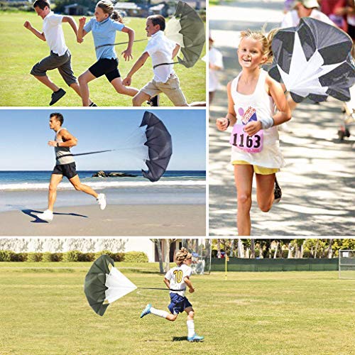 Anpopo Bfsmile Running Speed Training 56'' Parachute With Adjustable Strap, Free Carry Bag. Speed Chute Resistance Running Parac