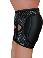 Queen Wear - Sleek Black Grip - Pole Dance Knee Pads - Perfect Woman Protection For Pylon Ballet Modern Dance And Indoor Sports 