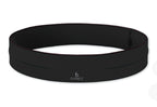 FlipBelt Classic Running Belt for Phone and Small Accessories, Exercise Waist Pouch for Women and Men, XXS Black
