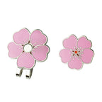 Pinmei Flower Golf Ball Marker With Golf Hat Clip For Your Friend (Flower Clip)