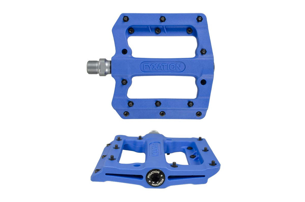Fyxation Mesa Mp Nylon Thin Platform Pedal, Blue, Standard