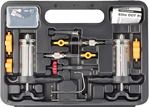 Jagwire - Elite Disc Brake Bleed Kit Bicycle Repair Tool  For Dot Fluid  Compatible With Sram, Avid, Formula, Hayes, And Hope