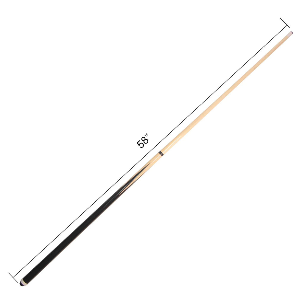 Phantasilet 2-Piece 58 Wooden Cue Sticks Pool Sticks, Pack Of 4