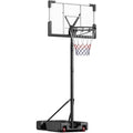 aaeaa Basketball Hoop Outdoor, 5.7-10ft Adjustable Height, Portable Basketball Hoops Goal Court System w/ 45in Shatterproof Back