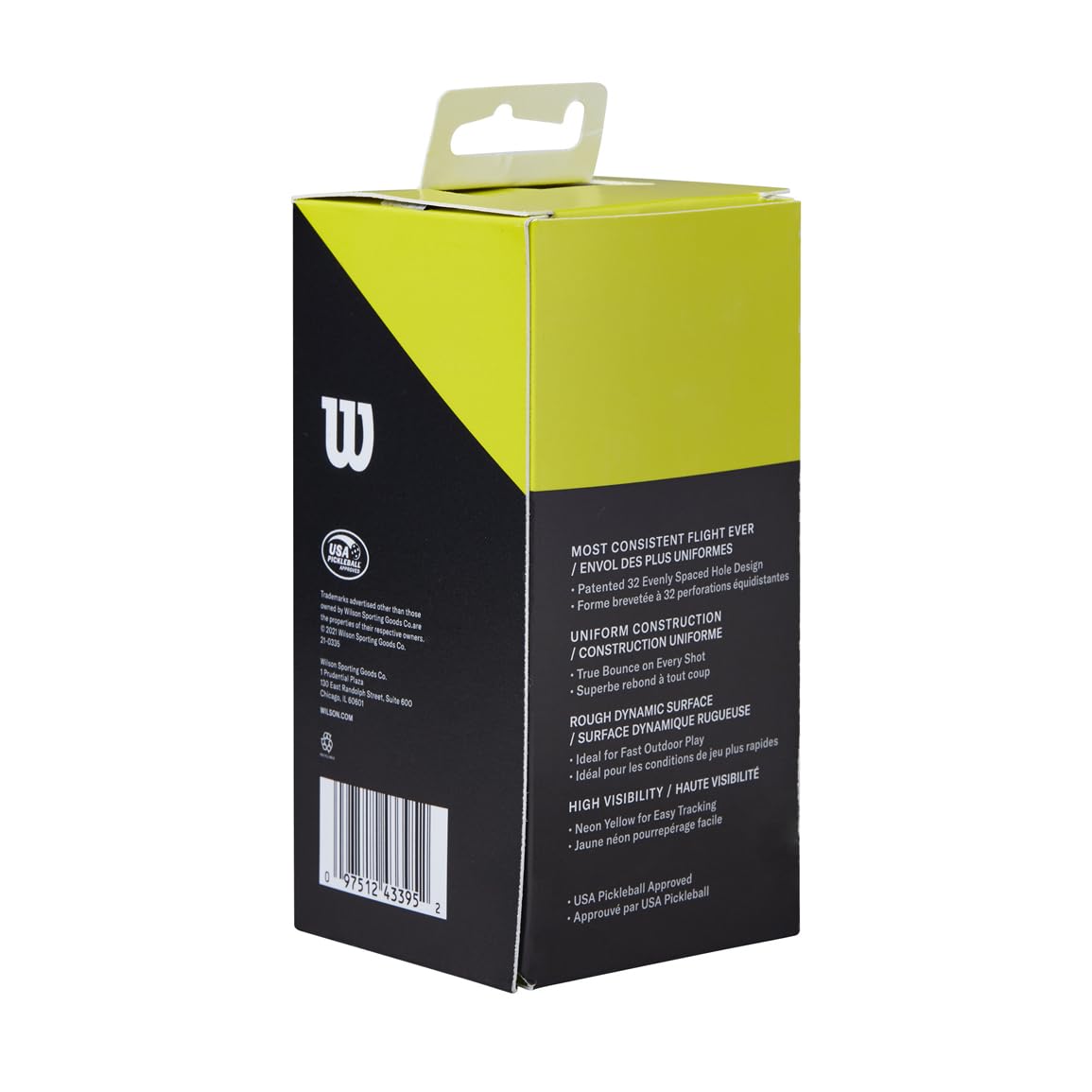 Wilson Tru 32 Pickleball Balls - 2 Pack, Yellow