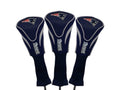 Team Golf Nfl New England Patriots Contour Golf Club Headcovers (3 Count) Numbered 1, 3, & X, Fits Oversized Drivers, Utility, R