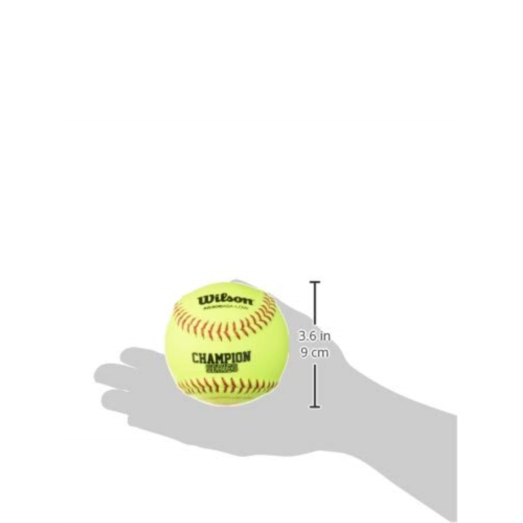 Wilson Sporting Goods A9306 Asa Series Softball, 11 Inch (Pack Of 12), Optic Yellow (Wta9306Basa-Low)