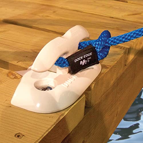 Dock Edge + Almag 35 Flip-Up Dock Cleat, 6-Inch, White