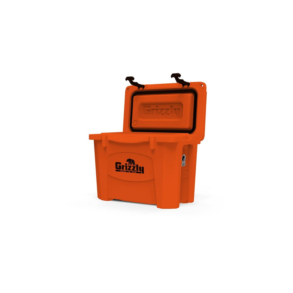 Grizzly 15 Cooler | 15 Qt Ice Chest Durable Rotomolded Insulated | Made In Usa | Warranty For Life | For Beach Boat Camping Fish
