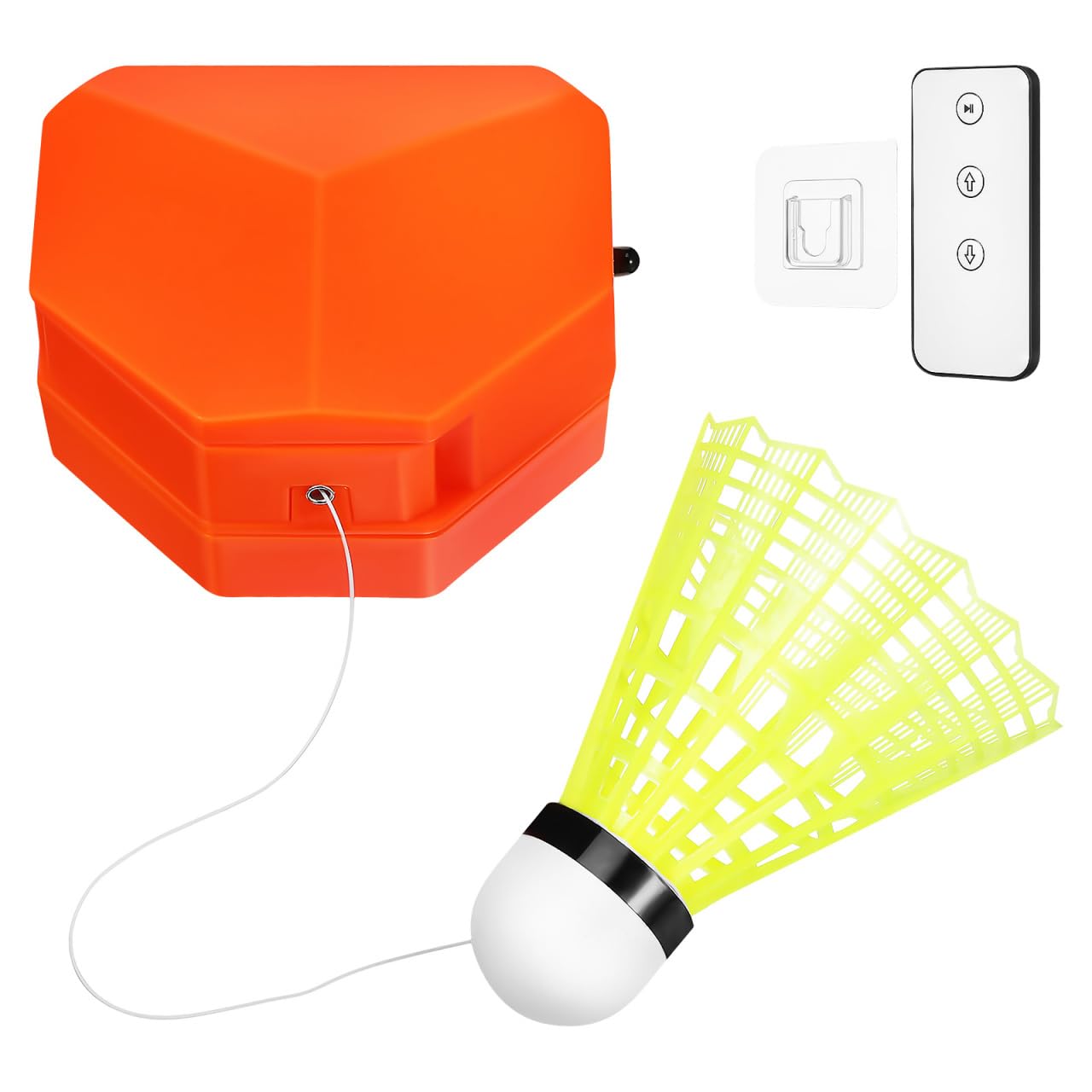 VICASKY 1Set Badminton Training Machine Automatic Rebound Trainer with Remote Control Portable Single Player Practice Aid Includ
