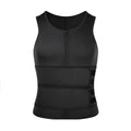 Zoomella Men Sauna Suit Sweat Vest Waist Trainer Body Shaper Tank Top Compression Xl