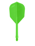 L-style BarFlight 2BA Dart Flight with Integrated Shaft - L3 Shape - 26mm (260) - Neon Green - 1 Set (3 Flights)