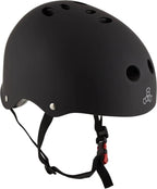 Triple Eight The Certified Sweatsaver Helmet For Skateboarding, Bmx, And Roller Skating, Black Rubber, X-Small / Small