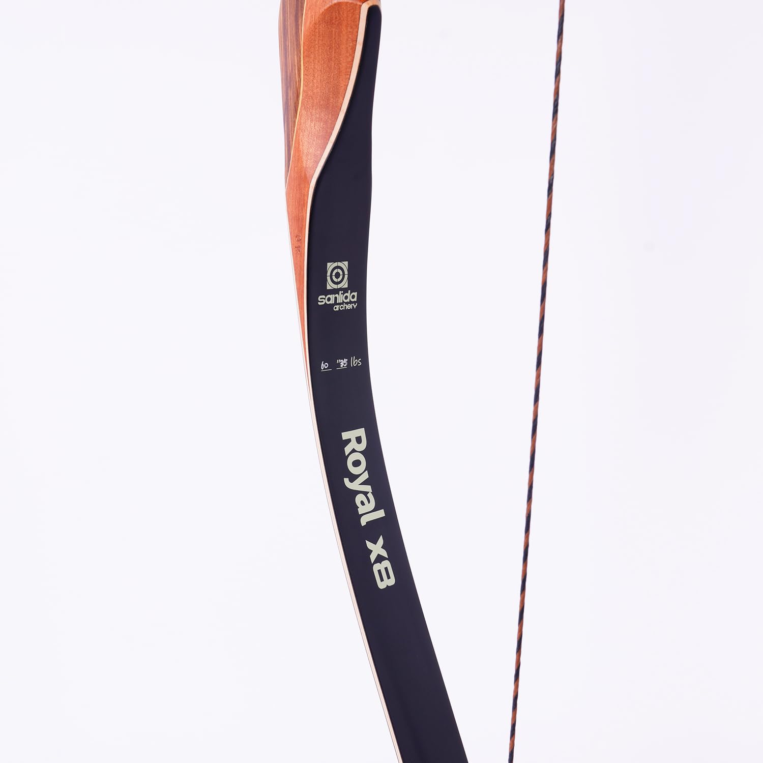 Sanlida Archery 60 Royal X8 One-Piece Bow Traditional Wooden Hunting Bow Handmade Hunting Bow And Arrows Kit For Adults & Tradit