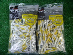 Pride Golf System Pro Length-Plus 2 3/4 White Golf Tees 2 Bags
