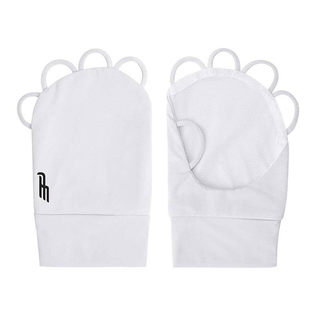 Merishopp Golf Sunscreen Finger Glove Ice Silk Material Lightweight Elastic Portable L Left White