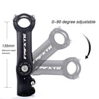 Fomtor 25.4Mm Adjustable Stem 0~90 Degree 90Mm Mtb Adjustable Bike Stem For 25.4Mm(1) Handlebars, Suitable For Most Of Mountain