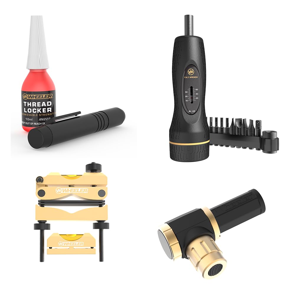 Wheeler Engineering Ultra Scope Mounting Kit with Laser Bore Sighter, Reticle Leveling System and Fat Wrench for Scope Installat
