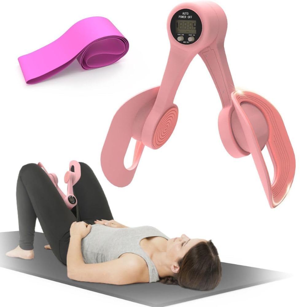 NOXIAN Kegel Exercise | Inner Thigh Exerciser with Resistance Band | Pelvic Floor Muscle Trainer | Hip & Thigh Workout for Home