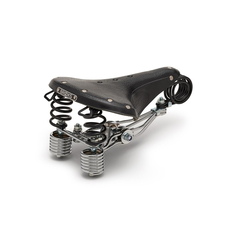 Brooks Saddles B135 Bicycle Saddle (Chrome Double Springs, Black )
